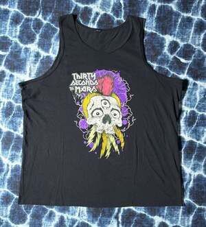 Thirty Seconds To Mars Seasons World Tour 2024 Mohawk Skull Tank Top